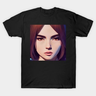 A Girl With A Frown T-Shirt